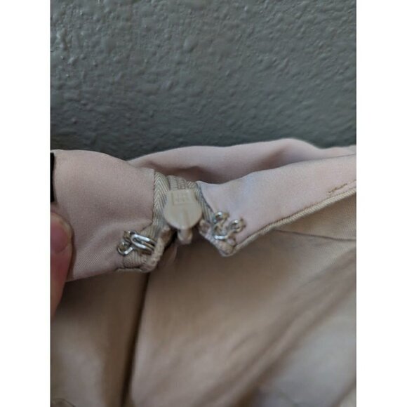 Banana Republic Tan Linen Spaghetti Strap Wide Leg Jumpsuit Women's Size 8 - Picture 6 of 6